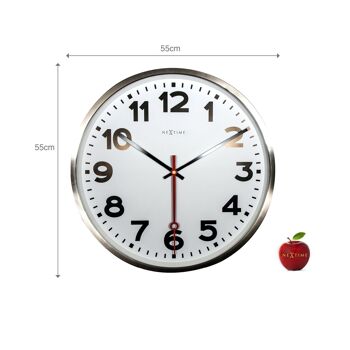 Horloge murale - 55 cm - Aluminium - 'Super Station Numbers' 4