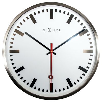 Reloj de pared - 55 cm - Aluminio - 'Super Station Stripe'