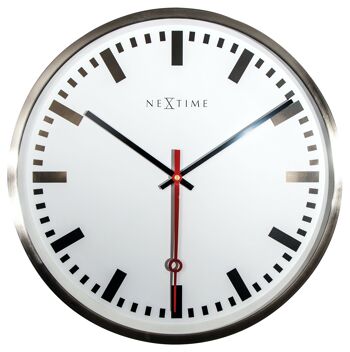 Horloge murale - 55 cm - Aluminium - 'Super Station Stripe' 1