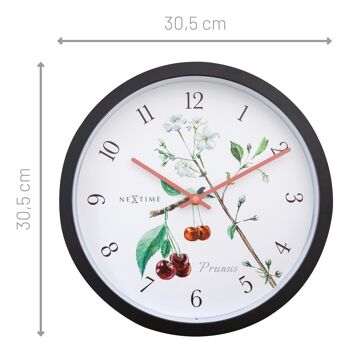 Horloge d'extérieur résistante aux intempéries - 30,5 cm - Prunus 5