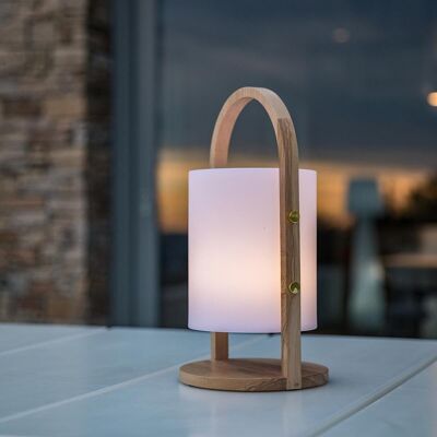 Kabellose LED-Laterne WOODY H37cm