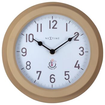 Horloge Murale d'Extérieur Résistante aux Intempéries - 22cm - Métal - Coquelicot Galvanisé 11