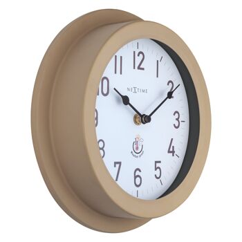 Horloge Murale d'Extérieur Résistante aux Intempéries - 22cm - Métal - Coquelicot Galvanisé 12