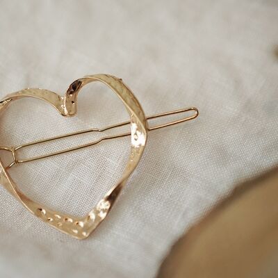 Fermaglio per capelli Emy Gold Heart