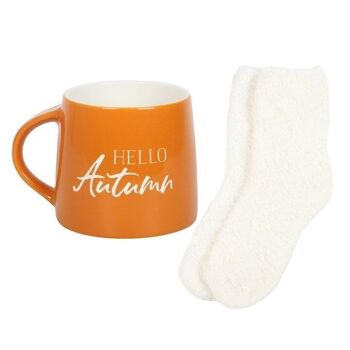 Ensemble tasse et chaussettes Hello Autumn 3