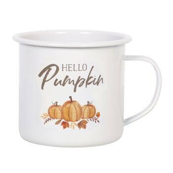 Tasse en émail Hello Pumpkin 3