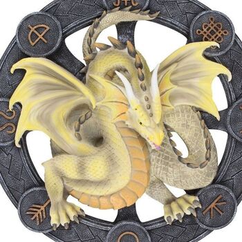 Plaque Murale Mabon Dragon en Résine par Anne Stokes 2