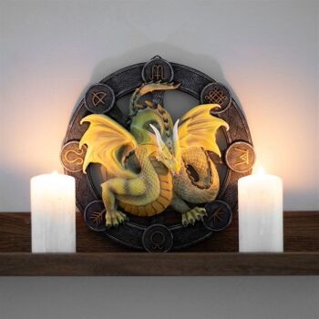 Plaque Murale Mabon Dragon en Résine par Anne Stokes 4