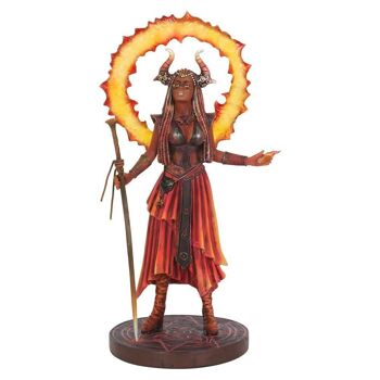 Figurine Sorcière Élémentaire de Feu par Anne Stokes 2