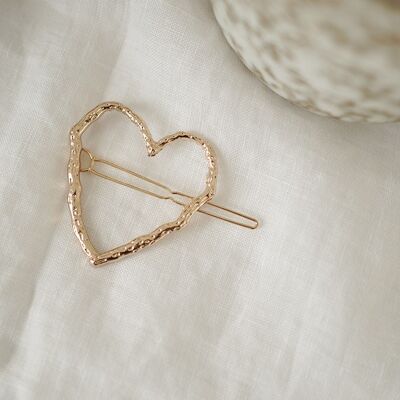 Hair clip Aurélia Golden Heart