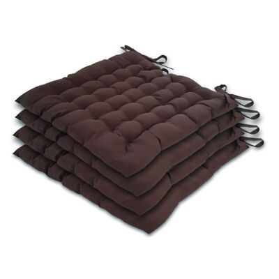 Chair cushion set 4 pieces 40x43 cm seat cushion chair pad with tie cover 100% polyester