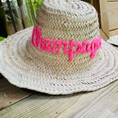 Straw hat "Champagne"