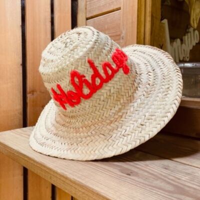 Sombrero de paja "Vacaciones"
