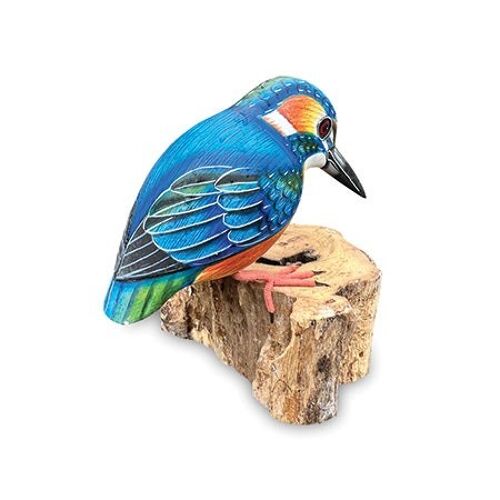 Hand Painted Wooden Kingfisher