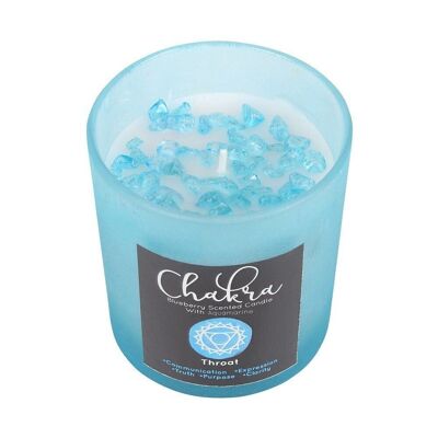 Halschakra Blueberry Crystal Chip Candle