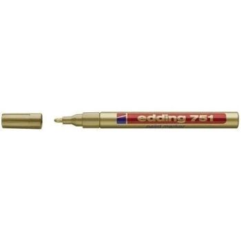 Edding 751 Marqueur peinture  - 1 stylo - pointe ronde 1-2 mm - marqueur de peinture pour l'étiquetage du métal, verre, roche ou du plastique - résistant à la chaleur, permanent et étanche 5