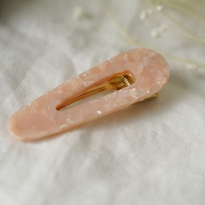 Barrette Charline Quartz Rose