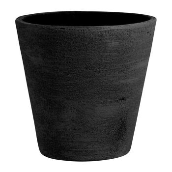 Cache-pot Conique Noir Ø15 | GAÏA 2
