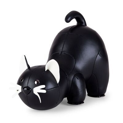 Katze Schwarze Buchstütze 1kg