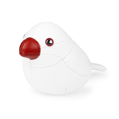 Java Sparrow White Mini Paperweight 120gr