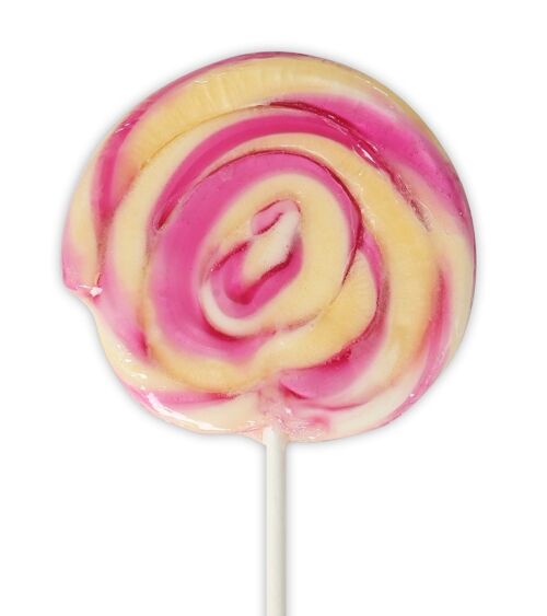 Black Cherry Natural Mini Twirl Lollipop 42g