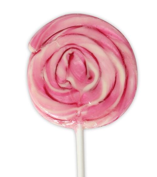 Strawberry Natural Mini Twirl Lollipop 42g