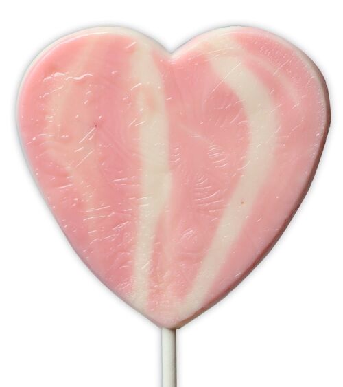 Heart Shaped Twirl Lollipop 60g