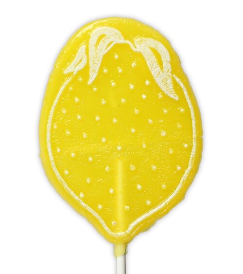 Lemon Shaped Natural Lollipop
