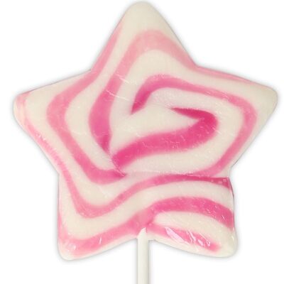 Erdbeer-Käsekuchen Star Swirl Lollipop 60g