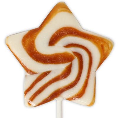 Salted Caramel Star Swirl Lollipop 60g
