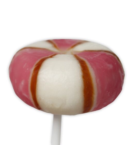 Cherry Cola Natural Round Lollipop