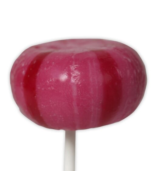 Sour Cherry Natural Round Lollipop