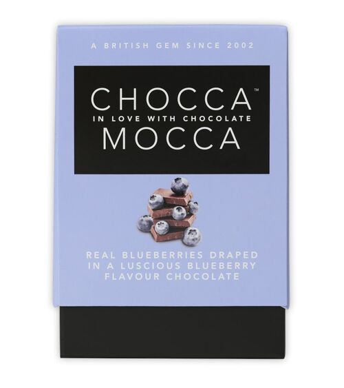 Blueberries in Blueberry Chocolate Chocca Mocca Giftbox