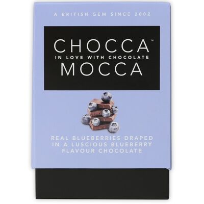 Heidelbeeren in Blaubeer-Schokolade Chocca Mocca Geschenkbox