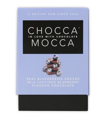 Myrtilles dans un coffret cadeau Chocca Mocca au chocolat aux myrtilles 1