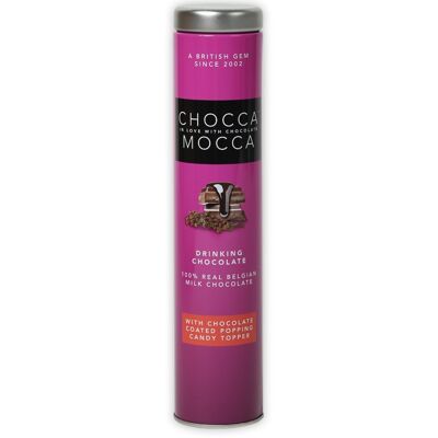 Boisson au chocolat chaud Chocca Mocca avec bonbons pétillants enrobés de chocolat