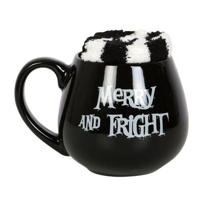 Juego de taza y calcetines Merry and Fright