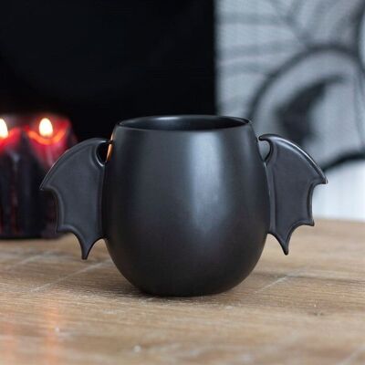 Tazza arrotondata con ala di pipistrello