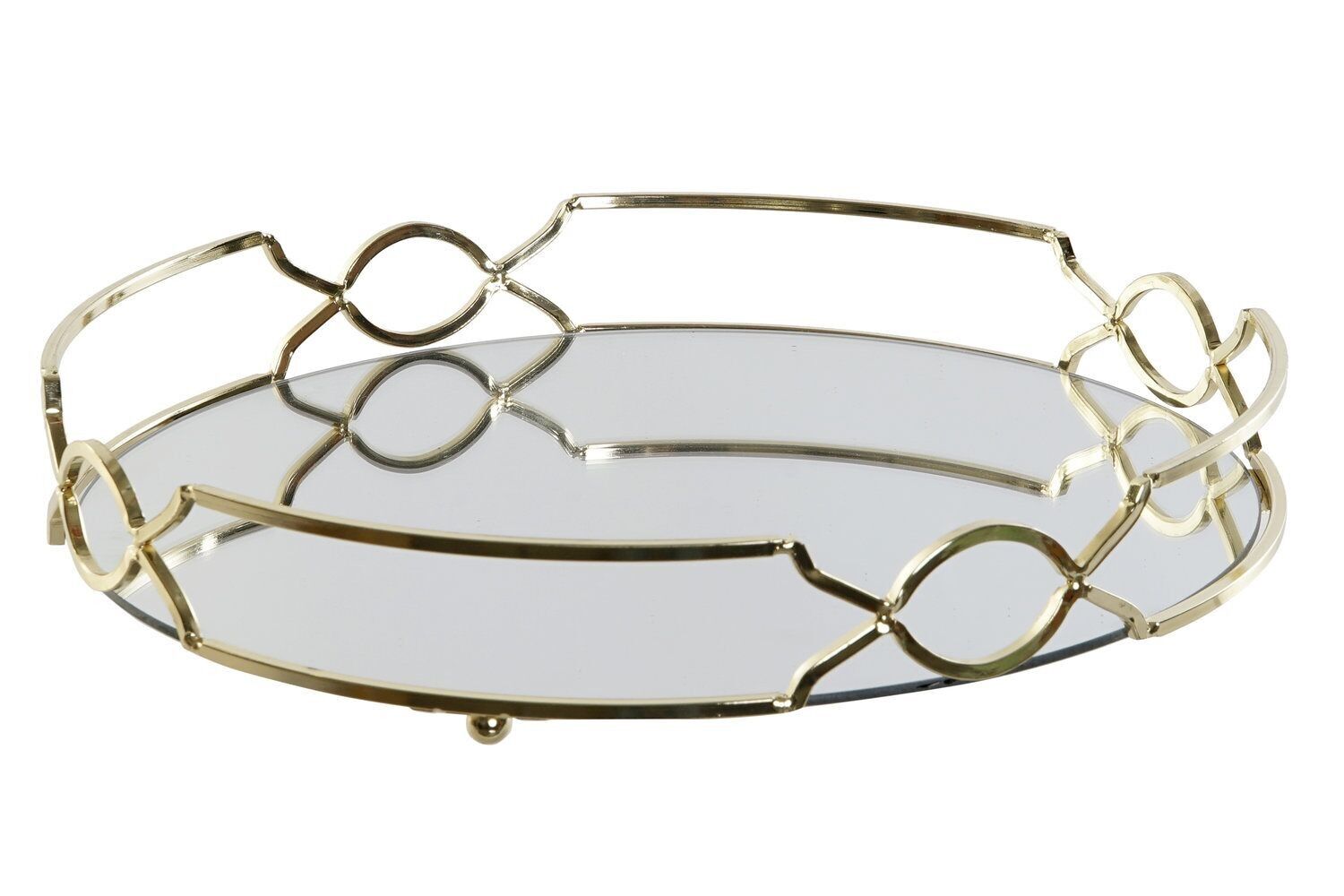 SPIEGELTABLETT AUS METALL 30X30X5 GOLDEN BD178915