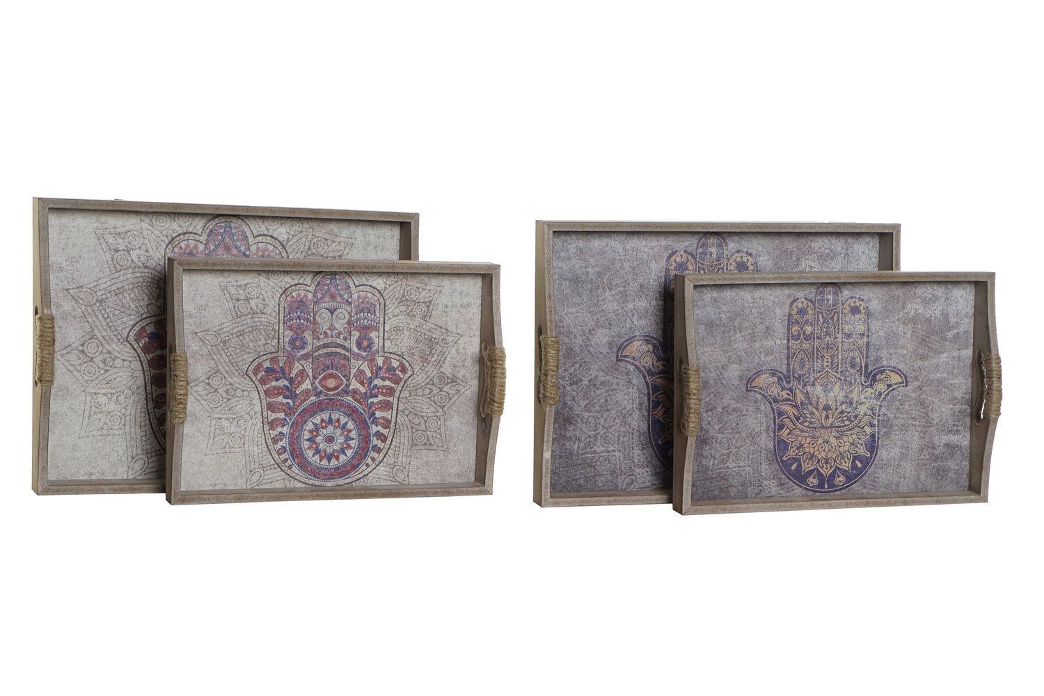 TABLETTSATZ 2 MDF 40,6X30X6 HAMSA HAND 2 SORTIMENTE. BD187860