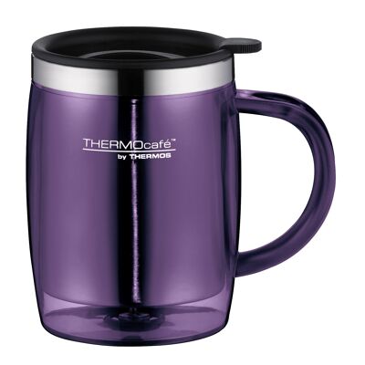 Insulating cup, TC DESKTOP CUP 0.35 l, burgundy purple polished