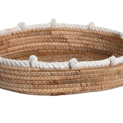 CENTER TABLE SEAGRASS ROPE 40X32X9 NATURAL BD205047