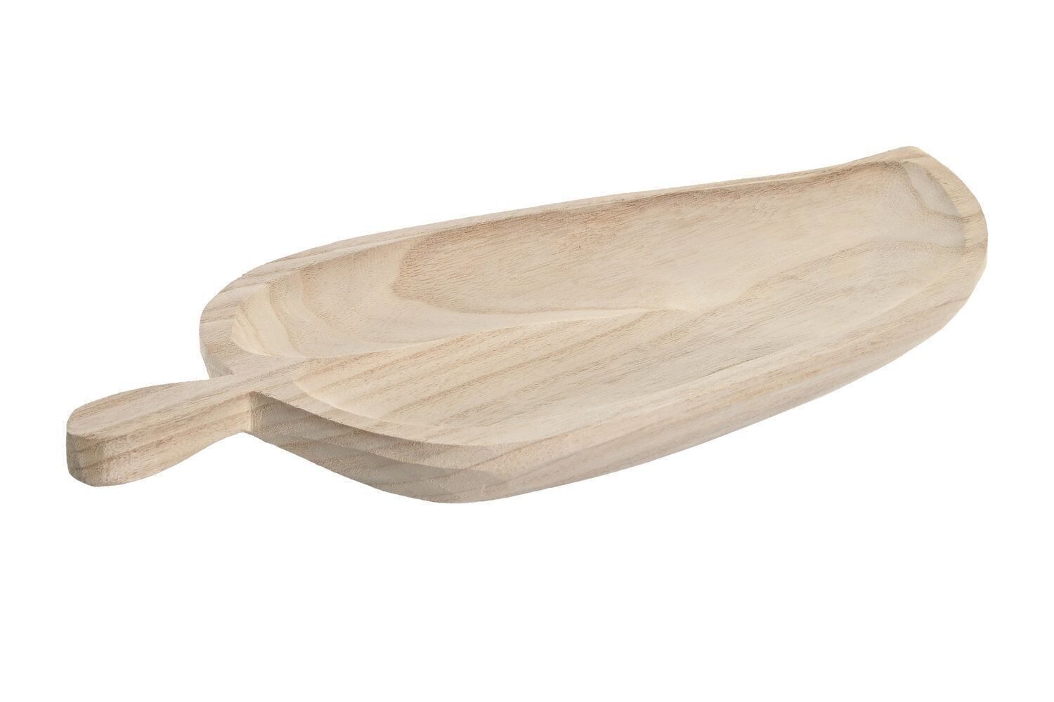 PAULOWNIA TABLE CENTER 49X23X3 NATURAL BROWN LEAF BD206093