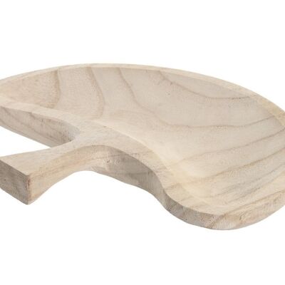 CENTRO MESA PAULOWNIA 26X19X3 GINKO NATURAL MARRON BD206096