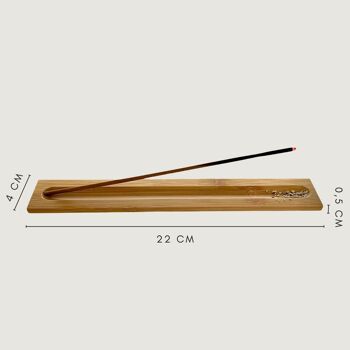 Porte-encens - bambou - 22 x 4 cm 7