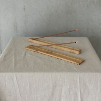 Porte-encens - bambou - 22 x 4 cm 8