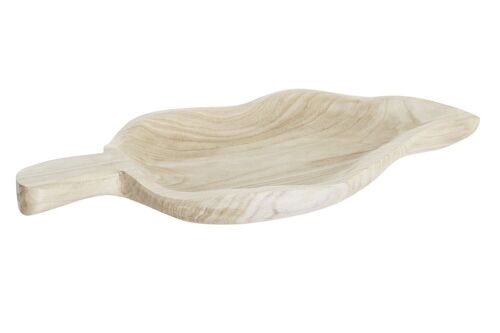 CENTRO MESA PAULOWNIA 56X28X5 HOJA NATURAL DH202157