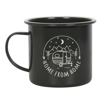 Home from Home Taza esmaltada para acampar