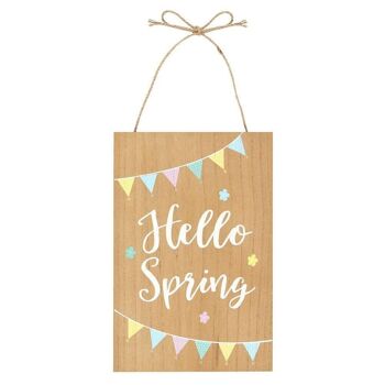 Panneau suspendu Hello Spring 1