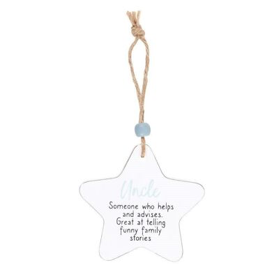 Oncle Hanging Star Sentiment Signe